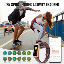 Fitness Tracker, Activity Trackers with 24/7 Heart Rate, Blood Oxygen Blood Pressure Sleep Monitor, Step Counter with 1.1" AMOLED Touch Color Screen, Calorie Pedometer Health Smart Watch for Women Men