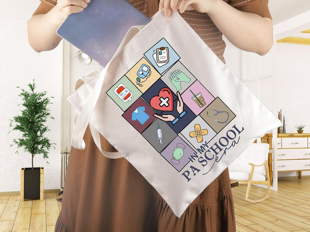 WCGXKO Medical Training Gift In My PASchool Era Tote Bag for Physician Assistant Student