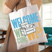 WCGXKO Armchair Expert Gift Welcome Welcome Welcome Armcherry Podcast Fan Merch Canvas Tote Bag