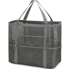 Fammart Mesh Beach Bag for Women, Large Beach Toy Pool Bag with Zipper Pocket, SandProof Cruise Essentials 2026 Family Travel