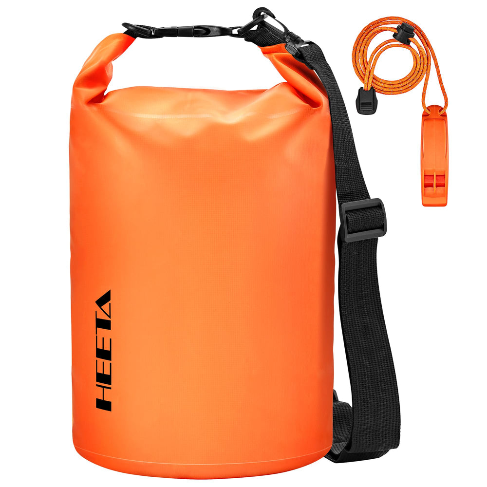 HEETA Waterproof Dry Bag for Women Men, 5L/10L/20L/30L/40L Roll Top Lightweight Dry Storage Bag Backpack with Emergency Whistle for Travel, Kayaking, Boating, Camping, Beach, Cruise Ship Essentials