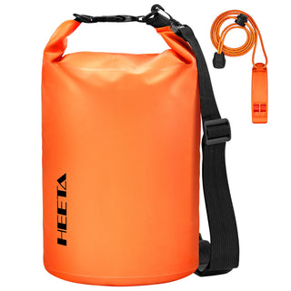 HEETA Waterproof Dry Bag for Women Men, 5L/10L/20L/30L/40L Roll Top Lightweight Dry Storage Bag Backpack with Emergency Whistle for Travel, Kayaking, Boating, Camping, Beach, Cruise Ship Essentials
