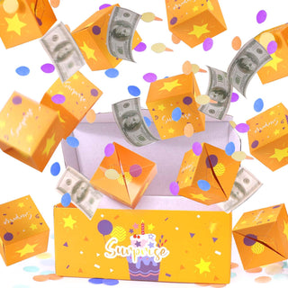 BABORUI Money Surprise Box - Christmas Gift with Confetti Explosion for Women, Men, and Kids