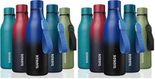 BJPKPK Insulated Water Bottles, 18 oz Stainless Steel Metal Water Bottle with Strap, BPA Free Leak Proof Jugs, Mugs, Flasks, Reusable Thermal Flasks for Sports & Travel, Orange