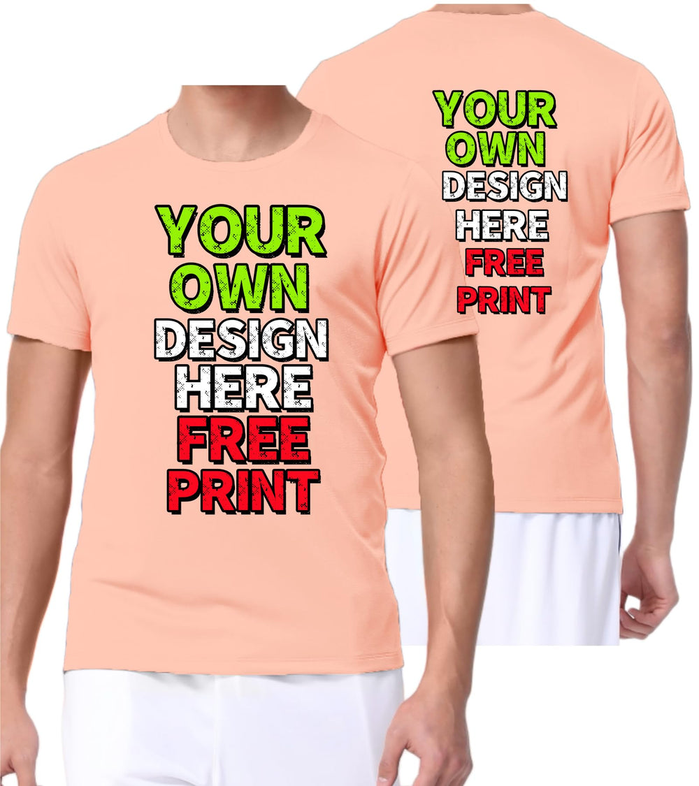 Custom T-Shirts for Men Women Design Your Own Shirt with Text Image Personalized Tee Printed Front/Back