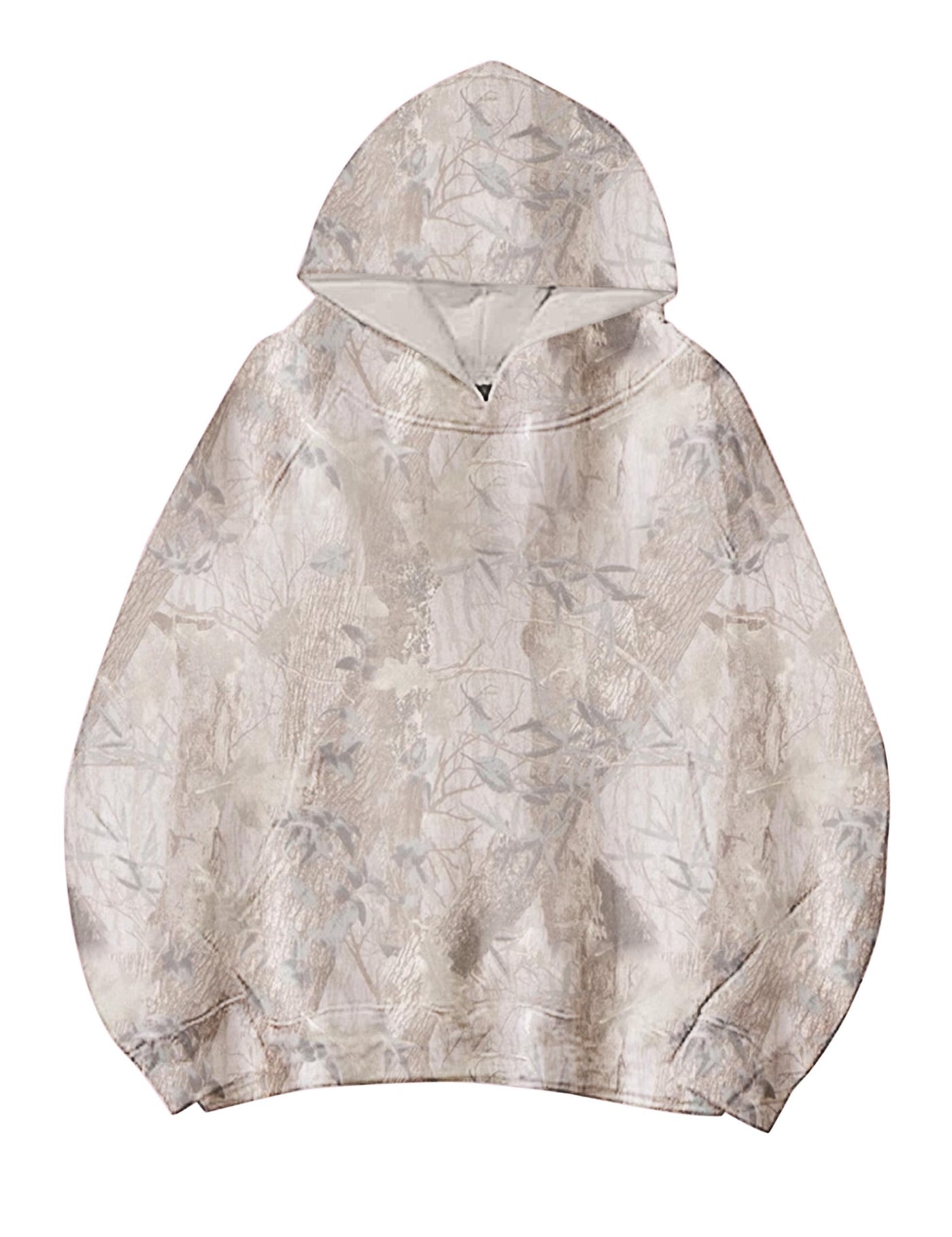 Lauweion Women Solid Basic Fleece Letter Loose Hoodie Sweatshirt Long Sleeve Kangaroo Pocket Drop Shoulder Pullovers Top