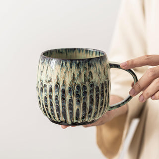 Large Ceramic Coffee Mug - 20oz Big Tea Cup, Red | Large Tea Mug, Microwave Safe, Dishwasher Safe