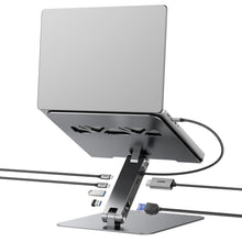 BENFEI Laptop Stand with USB C 7in1 Docking Station,HDMI 4K@60Hz,1*SD 1*Micro SD,100W Power Delivery,10Gbps 1*USB C 3.2 and 2*USB A 3.2 Compatible with MacBook Pro/Air, iPad Pro, XPS, Thinkpad