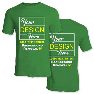 Personalized Image/Text for Your Company/Wedding/Greetings with Digital Printing | Unisex Adult | Custom T-Shirt