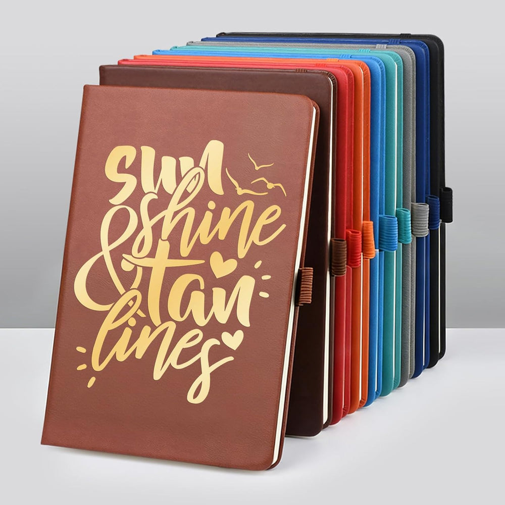 Customizable Personalized Notebook | Custom Logo, Text & Image A5 Journal Notebook | 200 Lined Pages 8.5" x 5.8" | Daily Writing Journal for Office, Students & Gift Giving, Black
