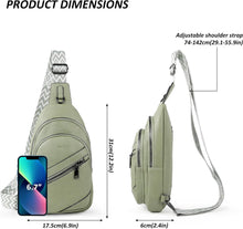 TANTOMI Sling Bag Crossbody Bags for Women Leather Cross Body Bag Trendy Fanny Pack Chest Travel Purse with Adjustable Strap