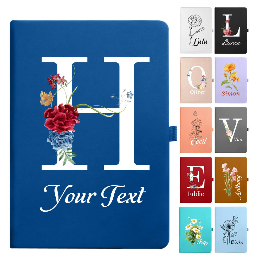Customizable Notebook- Personalized Cover with Any Design - A6/A5 192 Lined Pages Journaling Notebooks for Work School Business Church