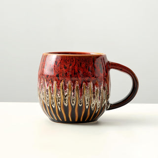 Large Ceramic Coffee Mug - 20oz Big Tea Cup, Red | Large Tea Mug, Microwave Safe, Dishwasher Safe