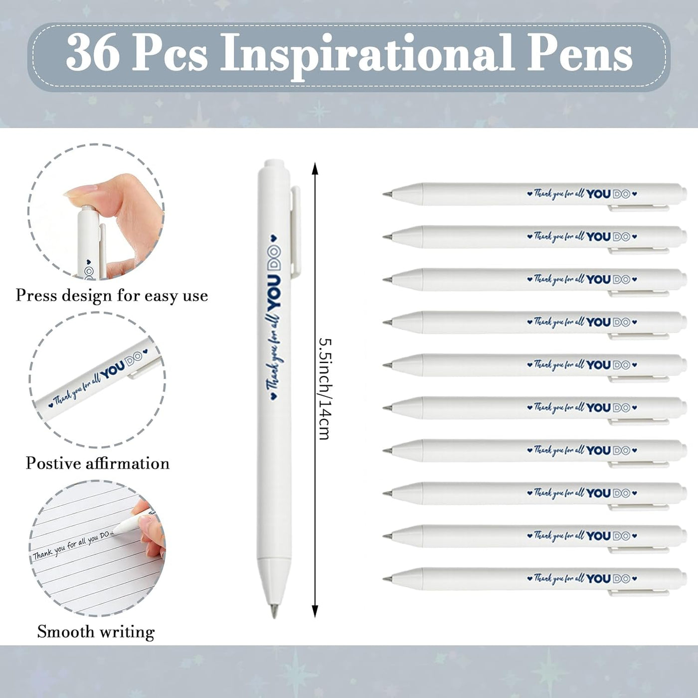 180 Pcs Employee Appreciation Gifts Bulk - 36 Set Bulk Thank You Office Gifts with Pocket Notebook, Bookmark, Organza Bag, Pen-Suitable for Colleagues, Teachers Team Appreciation Gift Christmas Gift