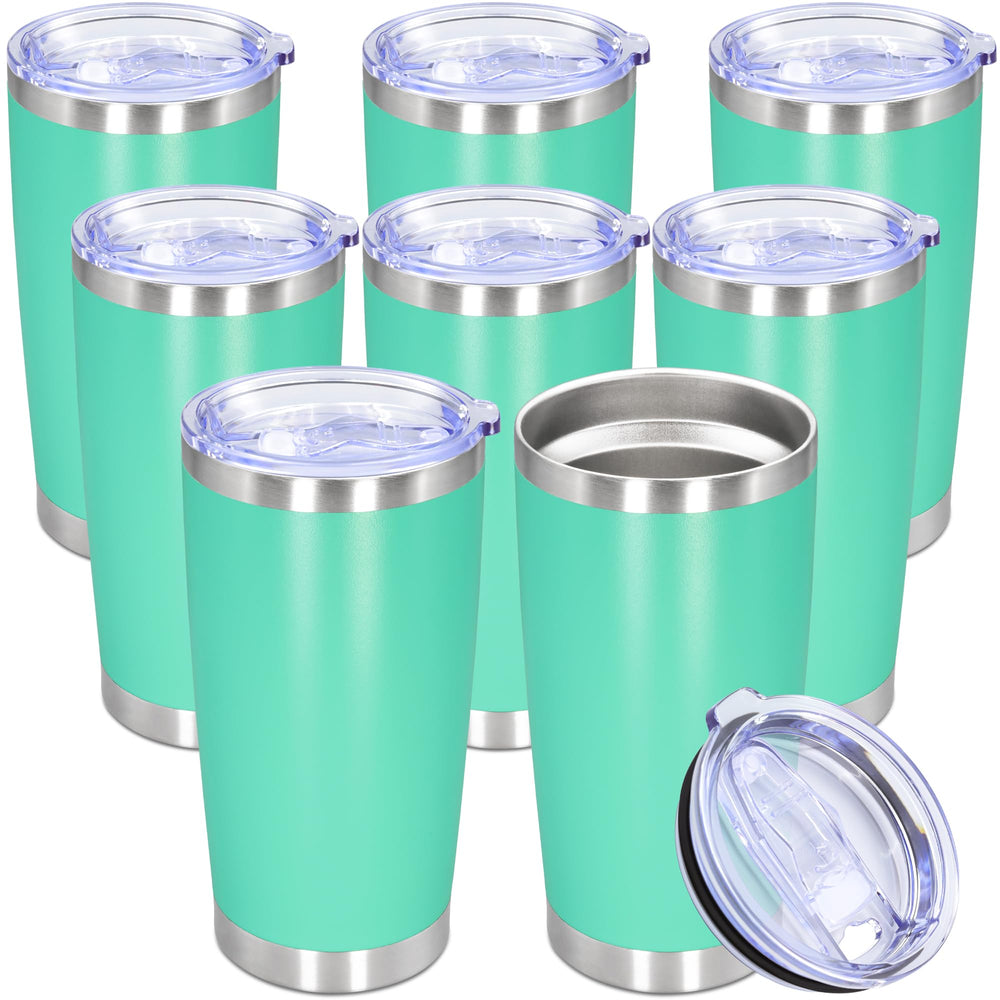 20oz Tumbler Stainless Steel Tumbler Cup with Lid Vacuum Insulated Double Wall Travel Mug, Durable Powder Coated Travel Coffee Tumbler Mug for Hot & Cold Drinks, Purple,1 Pack