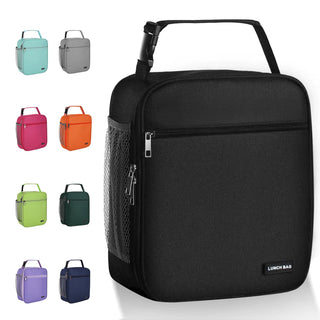 Lovoeo Lunch box Lunch bag for men women Insulated Lunchbox Lunch bags for Work Picnic Travel (Black)