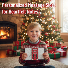 Waterfall Christmas Gift Card Booklet, Set of 3 Festive Holiday Greeting Cards, Red Cardstock Design for Seasonal Gifting, Thoughtful Present Idea for Friends and Family