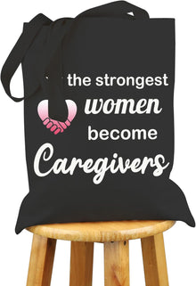 VAMSII Caregiver Tote Bag - Appreciation Gifts Canvas Bag for Women - Caretaker Supplies