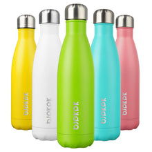 BJPKPK 17oz Insulated Water Bottles Stainless Steel Sports Water Bottles Keep Cold and Hot for Travel Dishwasher Safe,Olive Green