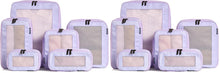 Aerotrunk Compression Packing Cubes for Travel - Luggage Organizer Bags - Double Zipper Packing Cubes for Suitcases (6-Pack, Beige)