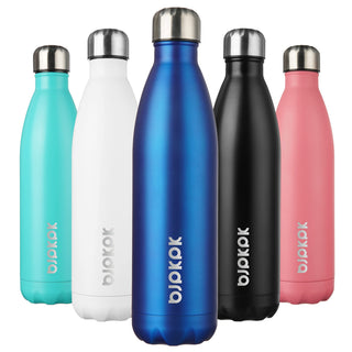 BJPKPK 17oz Insulated Water Bottles Stainless Steel Sports Water Bottles Keep Cold and Hot for Travel Dishwasher Safe,Olive Green