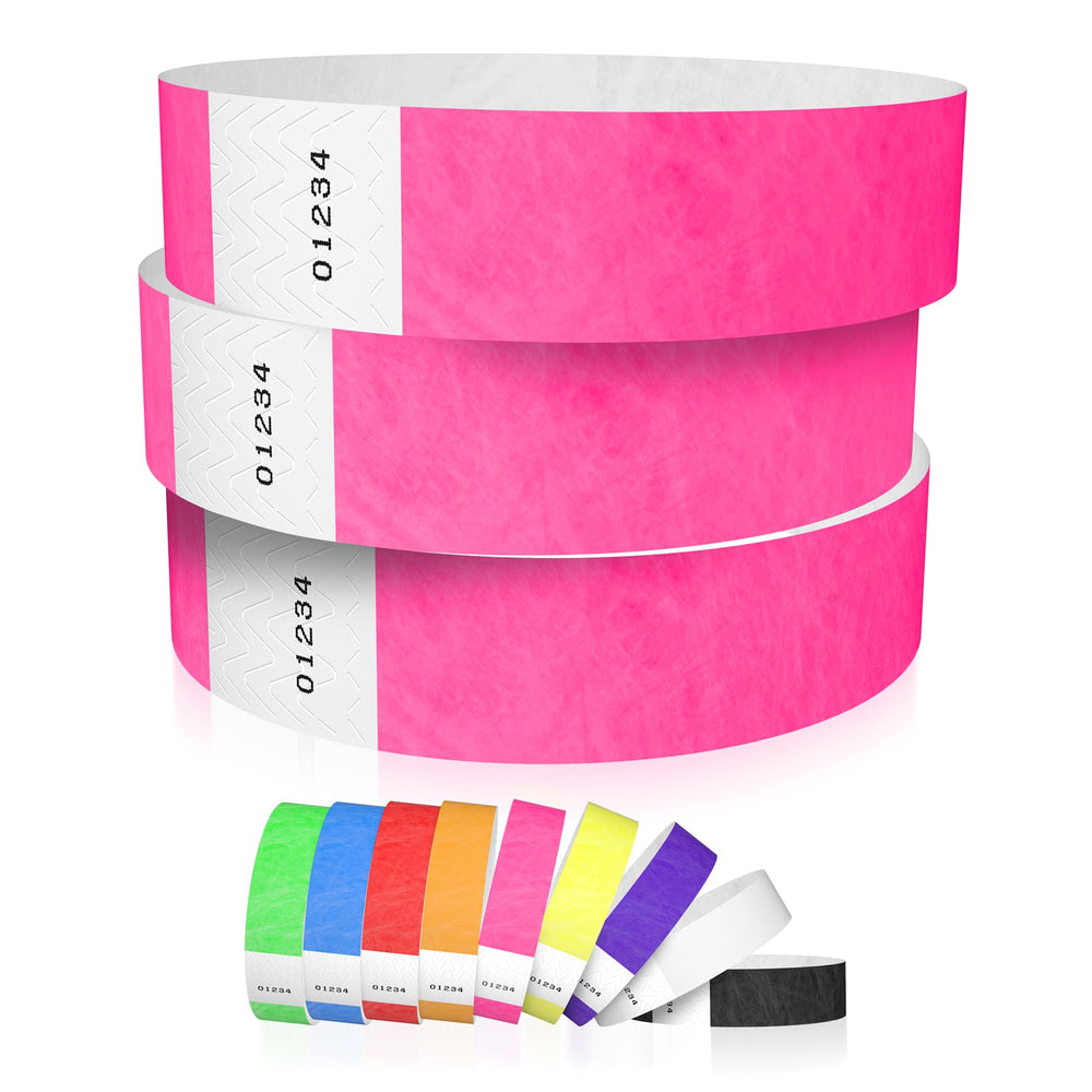 600 WristCo Tyvek Wristbands for Events, 6-Color Variety Pack – Tamper-Proof Design Prevents Reuse – Premium-Grade Bracelets for Hospital & Medical ID, Party, VIP Identification