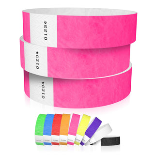600 WristCo Tyvek Wristbands for Events, 6-Color Variety Pack – Tamper-Proof Design Prevents Reuse – Premium-Grade Bracelets for Hospital & Medical ID, Party, VIP Identification