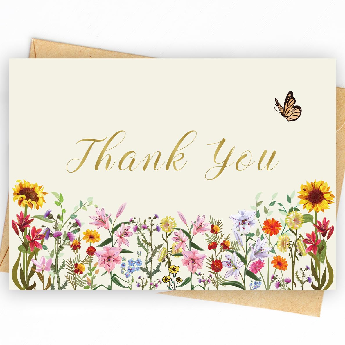 52 Pack 210GSM | Thank You Cards | Thank You Cards & Notes with Envelopes | Pefect for Baby Shower, Wedding, Teacher, Graduation, Business, Holiday, and Christmas | Teacher Appreciation Gifts