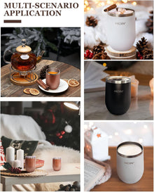 Stainless Steel Wine Tumblers with Lid TWO 12oz & Insulated Wine bottle ONE 25oz&Gift Set with well packaged box.Keep water,wine,drinks with warm or cold (Champagne Gold)