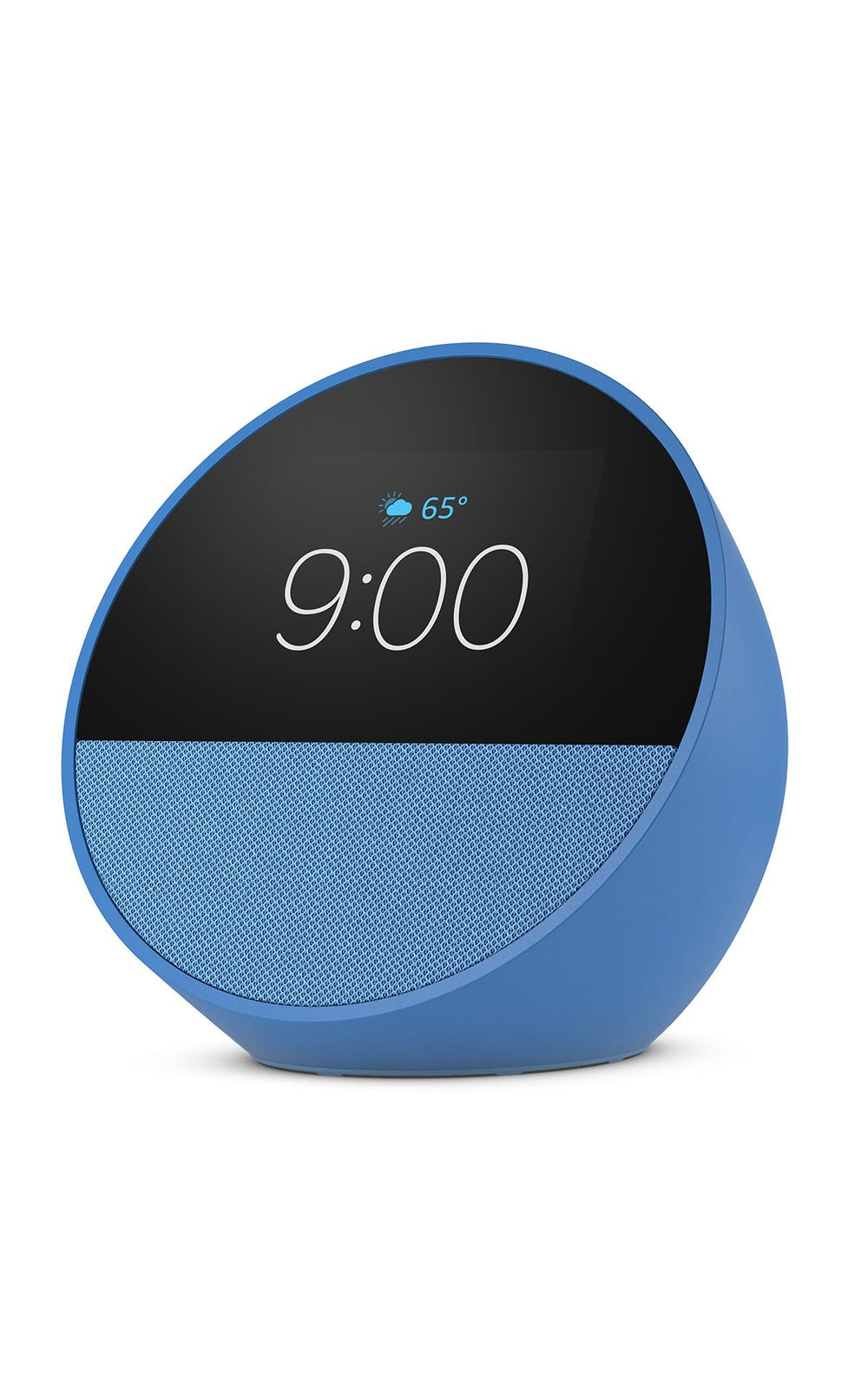 Amazon Echo Spot (newest model), Great for nightstands, offices and kitchens, Smart alarm clock, Designed for Alexa+, Glacier White