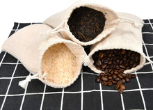 calary 5x6.9 Inch Double Canvas Drawstring Bag Cotton Pouch Gift Sachet Bags Muslin Bag Reusable Tea Bag (25pcs)