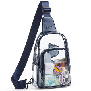 LATMAP Clear Bag for Stadium Events, Clear Purse for Women Stadium Crossbody Bag, Transparent Bag for Concerts Sports