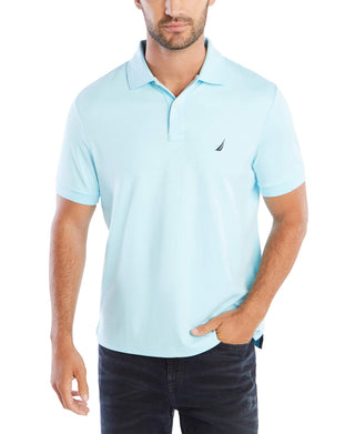 Nautica Men's Classic Fit Short Sleeve Dual Tipped Collar Polo Shirt