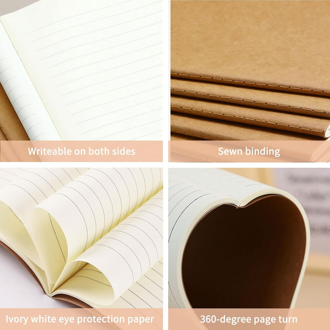 Custom Notebooks Bulk - Personalized Notebook with Logo Photo & Text, A5 Lined Journal Perfect for Journaling, Business, Office, School Supplies, (50 Sheets/100 Pages)