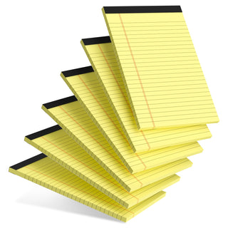 AILZFEI 5pcs Colored Note Pads 5x8 College Ruled Small Legal Pads Paper Notepads 5 Pack Study Back Writing Pads 5 x 8 Paper Pads Perforated Narrow Ruled Pads of Paper 30 Sheets/Pack