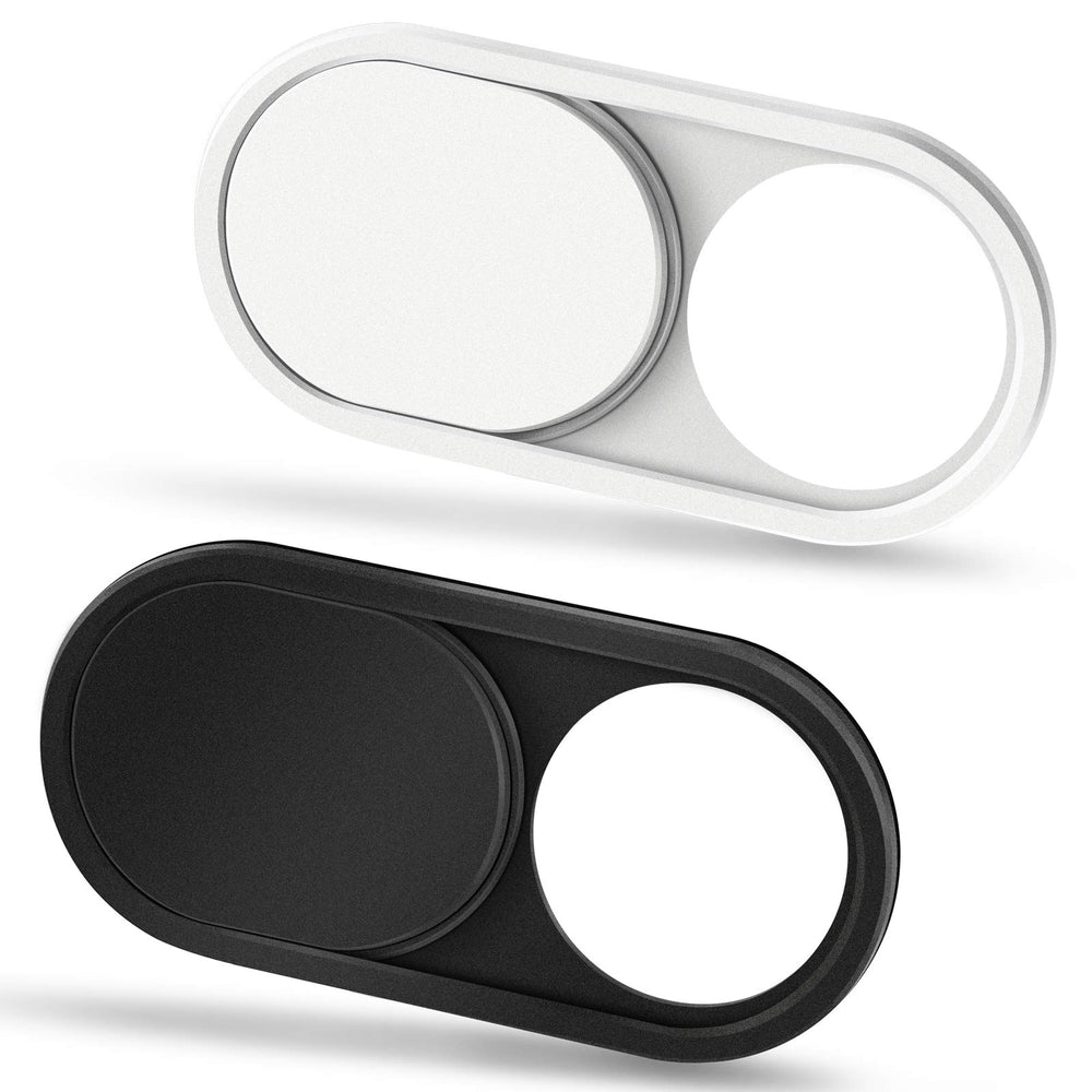 CloudValley Webcam Cover Slide[2-Pack], 0.023 Inch Ultra-Thin Metal Web Camera Cover for Macbook Pro, iMac, Laptop, PC, iPad Pro, iPhone 8/7/6 Plus, Protect Your Visual Privacy [Black]
