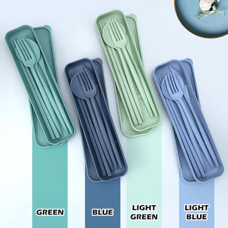 4 Sets Reusable Utensils Set with Case, Travel Utensils with Case, Reusable Utensils for Lunch Box Accessories, Portable Lunch Utensils Set for Travel Daily Use