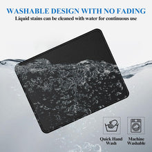 Mouse Pads, 3 PCS, Black Standard Mouse Pads, Office and Gaming,Stitched Edges, Rubber Anti Slip Base Mouse pad, Dirt Resistant, Durable, Square, 10.2 inches x 8.3 inches x 0.12 inches