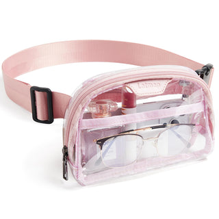 LATMAP Clear Bag for Stadium Events, Clear Purse for Women Stadium Crossbody Bag, Transparent Bag for Concerts Sports