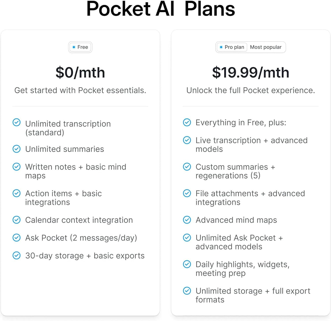 Pocket AI Voice Recorder & Smart Assistant – Auto Transcription, Summaries & Action Items – AI Note Taker for Meetings, Calls & Productivity - Space Grey