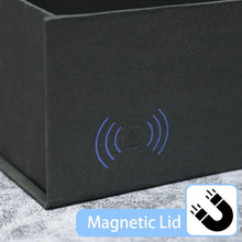 LIFELUM Gift Box 13.5''x10''x4'' Large Gifts Box with Magnetic Lids Black Gift Boxes for Father's Day graduation gifts Contains Card, Ribbon, Filler