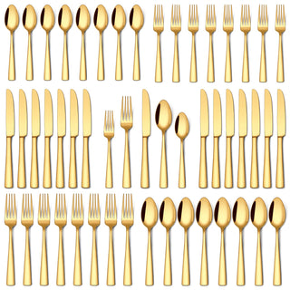Stapava 20 Piece Silverware Set, Food-Grade Stainless Steel Flatware Sets for 4 Mirror Polished Cutlery Utensil Sets Include Dinner Knives Spoons and Forks Set Dishwasher Safe for Home Restaurant