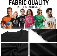 Custom T Shirts with Photo/Logo/Text - Personalized Comfort Cotton Tee for Men Women Design Your Own Shirt Front & Back Print