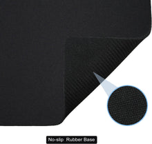 Small Mouse Pad 3 Pack, Mini Mouse Pads for Wireless Mouse and Laptop Computer, Portable Mousepad with Non-Slip Rubber Base & Waterproof Surface - Black -5.5 x 7 in