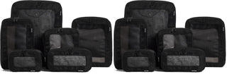 Aerotrunk Compression Packing Cubes for Travel - Luggage Organizer Bags - Double Zipper Packing Cubes for Suitcases (6-Pack, Beige)