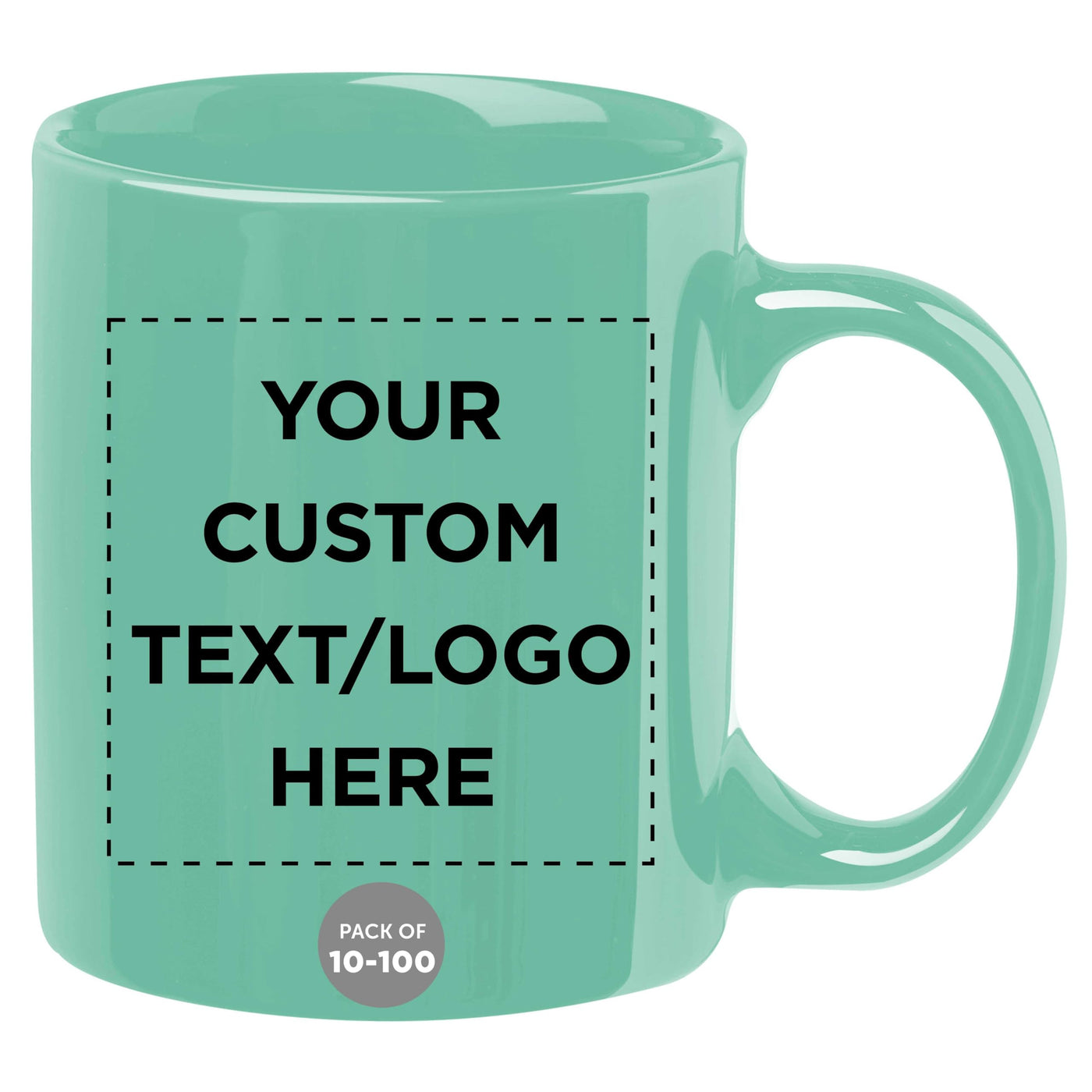 Father’s Day Custom Ceramic Coffee Mugs 11 oz. Set of 10/50/100, Personalized Bulk Pack - Coffee Cup Set, Iced Coffee Cup, Gaming Mug for Dad - White