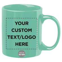 Father’s Day Custom Ceramic Coffee Mugs 11 oz. Set of 10/50/100, Personalized Bulk Pack - Coffee Cup Set, Iced Coffee Cup, Gaming Mug for Dad - White