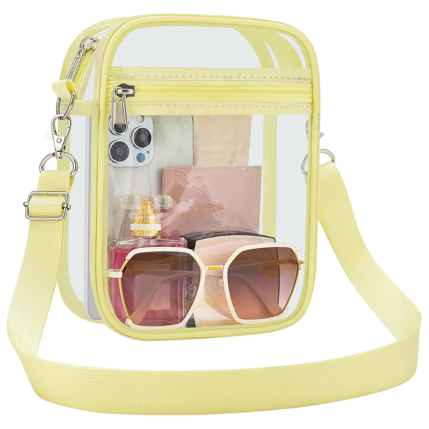 Clear Bag Stadium Approved Clear Purse for Women Clear Crossbody Bag for Stadium Events Concerts Festivals