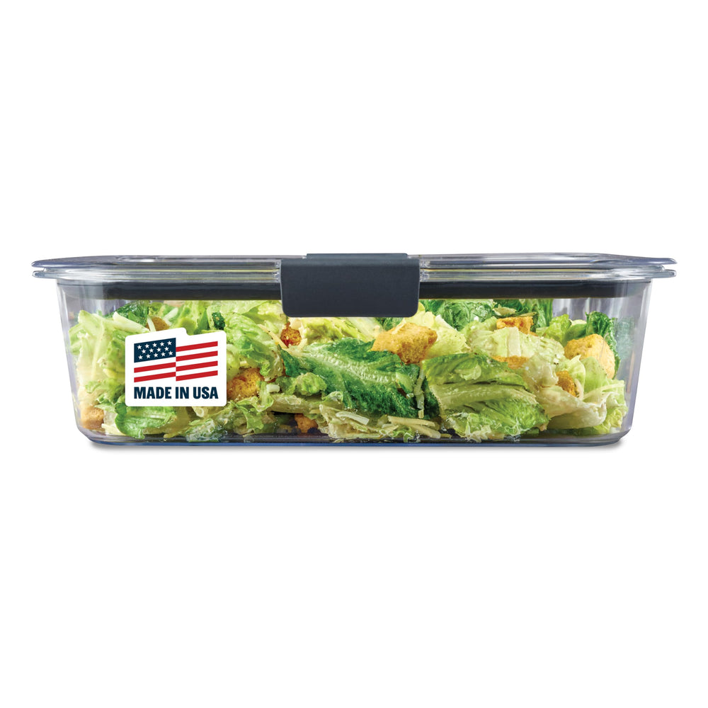 Rubbermaid Brilliance Tritan Plastic Food Storage Containers BPA Free Airtight Lids Ideal for Lunch Meal Prep & Leftovers Set of 5 (3.2 Cup)