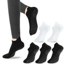 loudashuaiqi Grip Pilates Socks Non Slip Athletic Yoga Socks with Grips for Women Grippy socks for Hospital Workout Barre